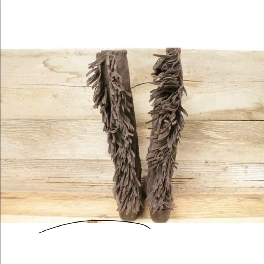 Brown cowboy boots